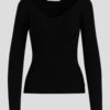 PULLOVER - Knit with heart shape neck
